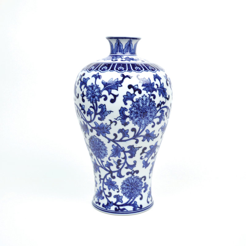 Vase Gourde - Bleu chinoiserie