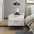 19.7" 2-Drawer Nightstand With Metal Legs