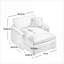 Canapés-lits | Siège profond moderne simple avec repose-pieds et coussin, pour le club de chambre à coucher de salon | Vert | Velours côtelé