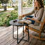 Round Metal Outdoor Side Table , 48cm cm W 48cm cm D-483175295
