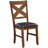 Hayley 19'' H Faux Leather Upholstered Walnut Side Chair