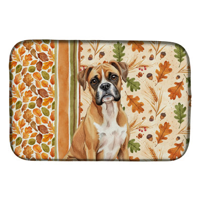 Boxer Heirloom Fall Dish Drying Mat