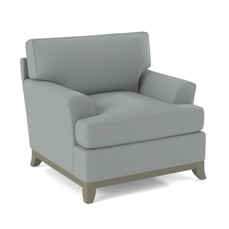 Oaks Way Armchair, Greystone, Light Blue Performance Fabric; 0851-55