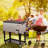 Costway 80 qt. Serving Station / Cart Black and White