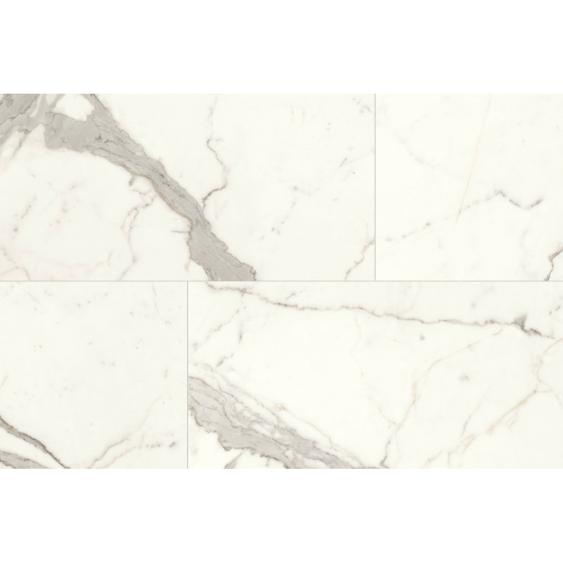 Carreau de mur et de plancher en porcelaine grise mat JEM Capriccio (24 po x 48 po)