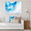 Encre rose et bleue, impression sur toile-67389897-67389896