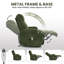 Fauteuil inclinable électrique ultra-confortable en velours côtelé - Ajustement avant et arrière à 135 °, massage chauffant-1949956786