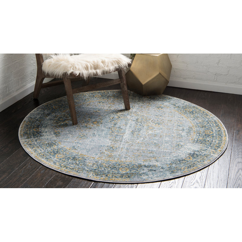 Folmar Oriental Indoor Rug, Round 5'5"