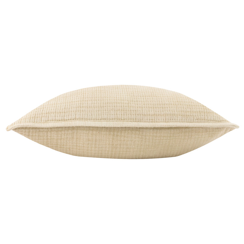 Ribble Cotton Rectangular Cushion Cover, Cream