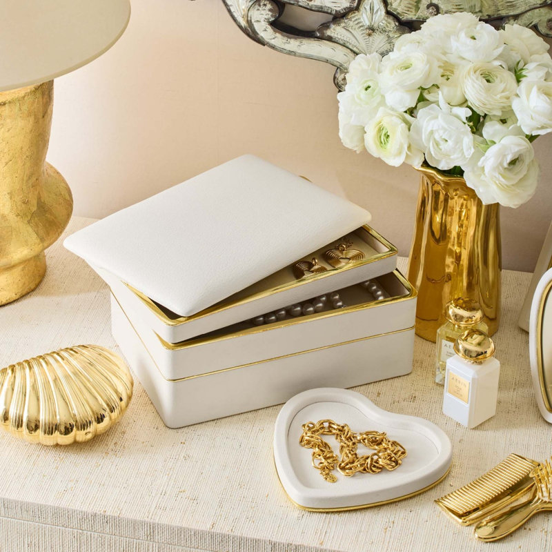 Piero Leather Decorative Tray