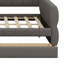 Lit plateforme tapissier avec port USB et 2 tiroirs-432343744