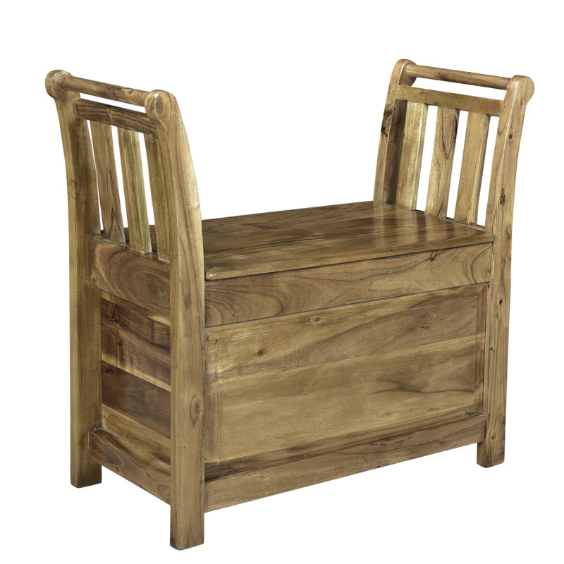 Banc de rangement en bois Fortunat