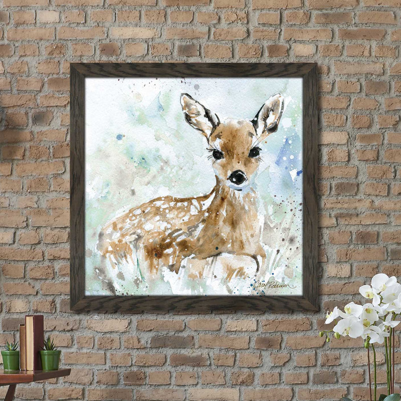 " Fawn " by Carol Robinson, 27.5" H x 27.5" W x 0.75" D