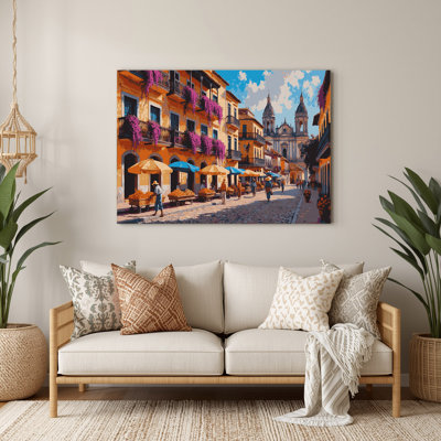 Cities Cartagena Colombia Brown Metal Wall Art