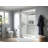 Levity 59.63" x 74" Double Sliding Shower Door with Blade Handles with CleanCoat Technology-13237804
