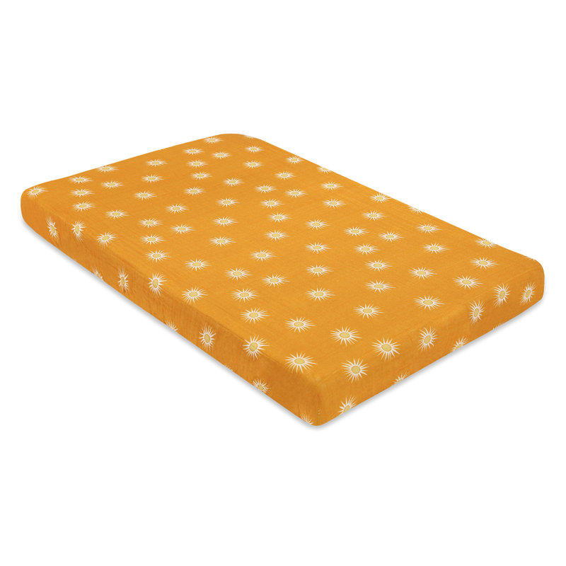 Golden Hour Muslin Mini Crib Sheet