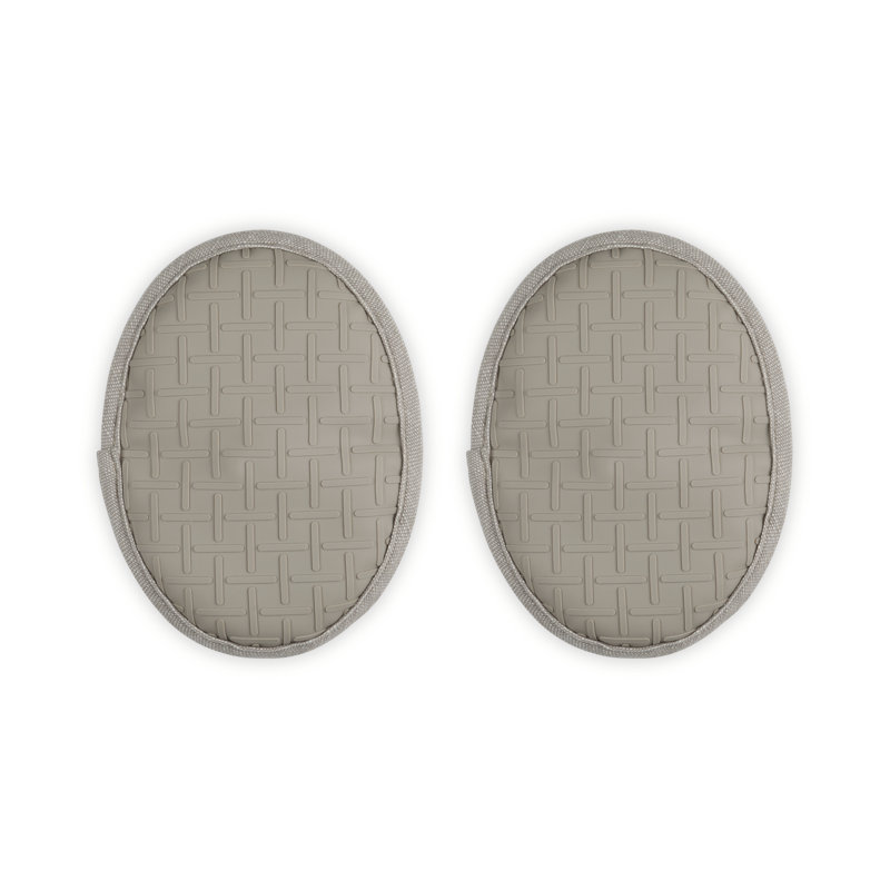 Le Creuset Set Of 2 Mini Oven Mitts 8 In Charbon, Brown