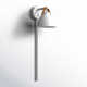 Bryes Single Light Steel Dimmable Plug-in Swing Arm Sconce