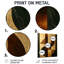 Geometric Walnut Essential Forms IV - Modern Metal Art Print, Modern Metal Wall Decor-287427832