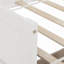 Lit de jour simple en bois de pin avec deux tiroirs de rangement-935294521