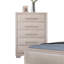 Commode à tiroirs en queue d'aronde anglaise, 1 pièce, finition chêne blanc