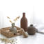 Ensemble de 3 vases en céramique rustique