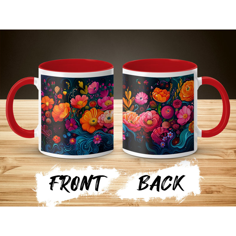 Ceramic Coffee Mug, Red