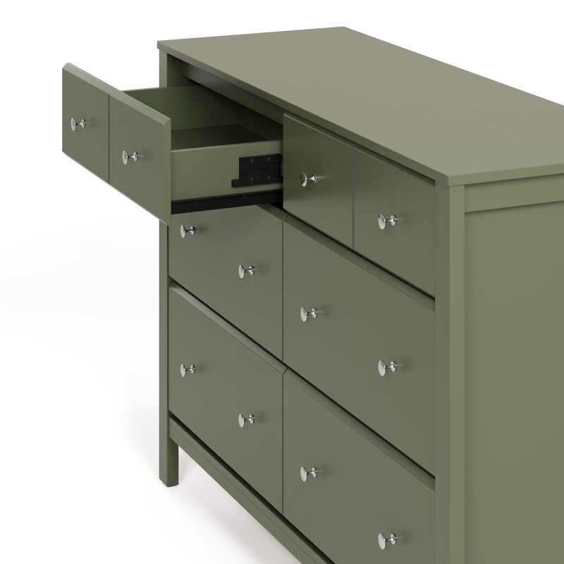 Commode double 6 tiroirs Horizon, Olive