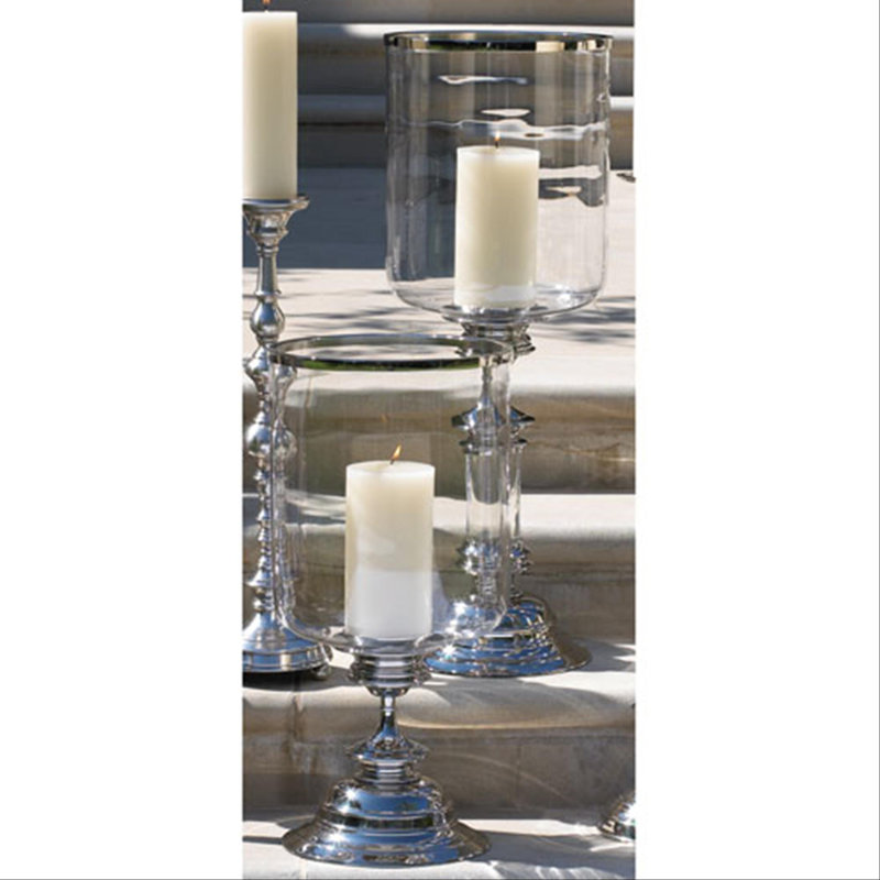 Estate Hurricane, 23.25" H x 11.25" W x 11.25" D , Antique Brass