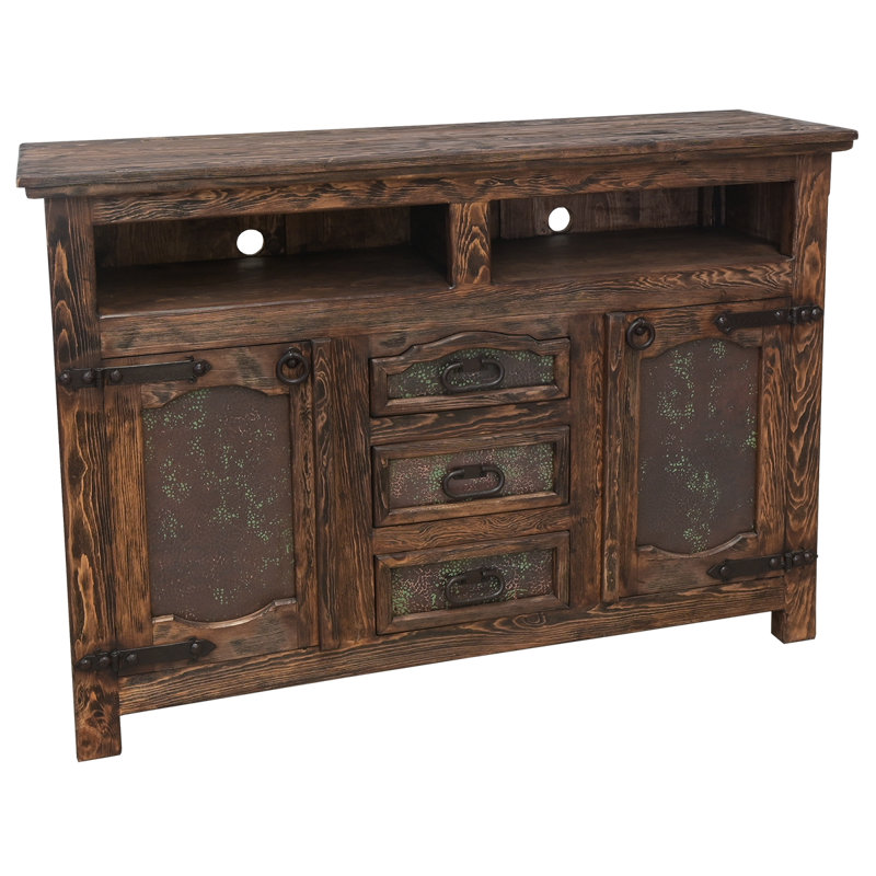 Canyon Copper Rustic Media Stand