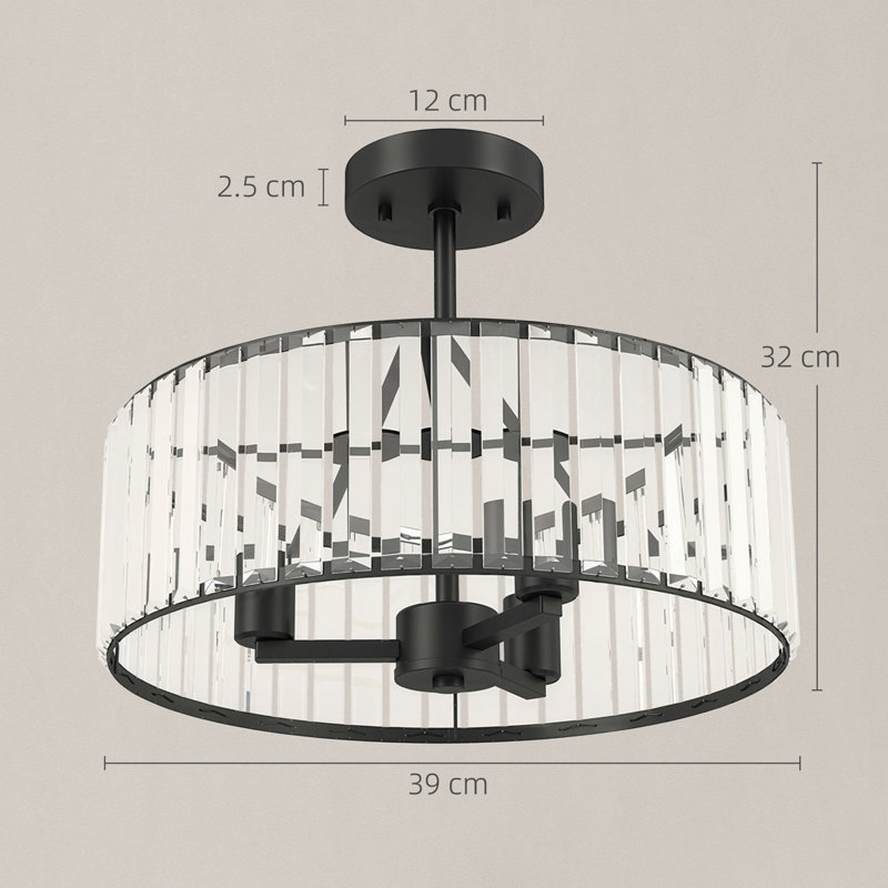 3 - Light Black Pendant