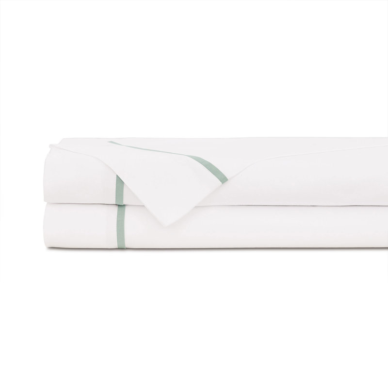 Meadow Egyptian Cotton Sateen Flat Sheet, Queen Flat Sheet