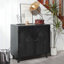 Armoire de rangement moderne en bois noir