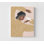 Impression d'art moderne femme moderne avec colombe - décoration murale minimaliste bohème