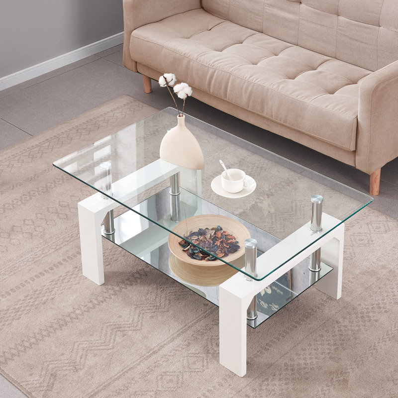 Bimla Glass Top End Table