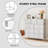 Dresser For Bedroom, Schelte Storage Drawers, Anti-Tip Tall Fabric Closet Chests Organizer Tower Furniture With Wooden Top Metal Frame For Clothes, Kids Room, Living Room, Hallway, Entryway-1258764830