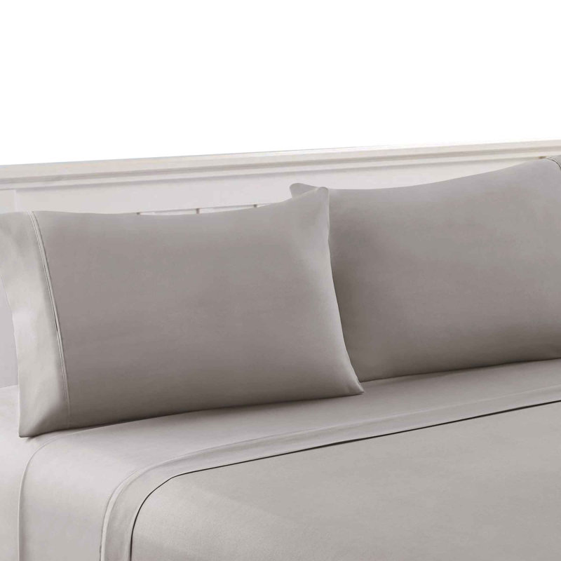 Ensemble de draps Bezons, Jaune, Ensemble de draps pour grand lit + 1 drap-housse +
