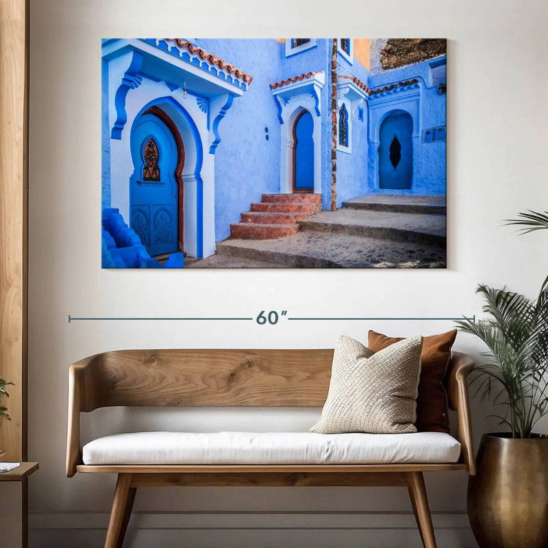 Nicci Moroccan Chefchaouen Homes, H 34 po x l 51 po