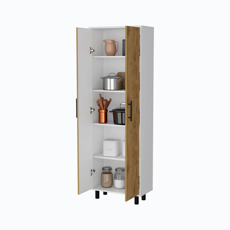 Garde-manger 70,9 po, Naturel / Blanc