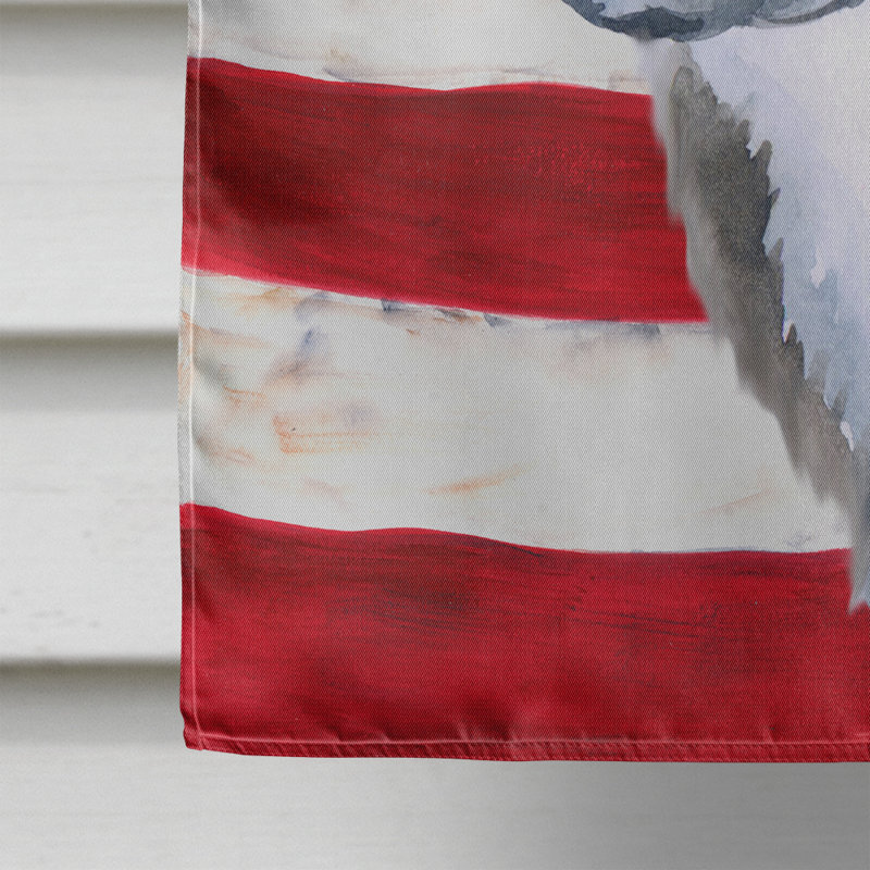 Drapeau de maison en polyester à 2 côtés Shahnur, Noir Terre-Terre