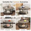 Table basse 31,49 po avec tablettes de rangement à 2 niveaux-1077346829