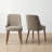 High Back Dining Chair with Ergonomic Curved Back, Padded Seat & Solid Wood Legs-1504526980