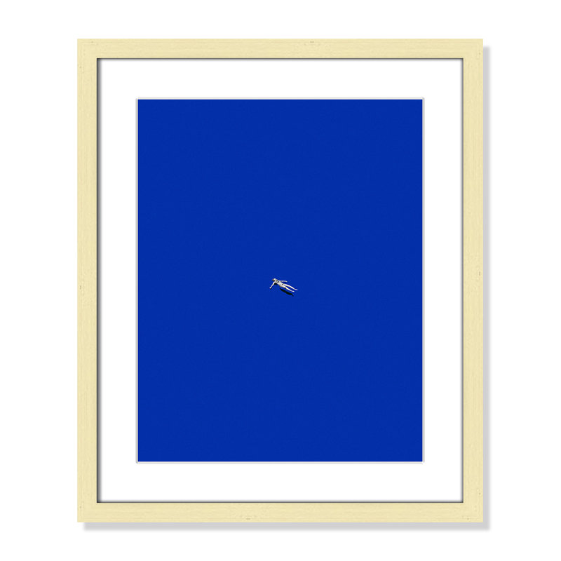 «No stress print» par Leon, L 16 po x H 19 po, Imprimé mat, Matte Gold