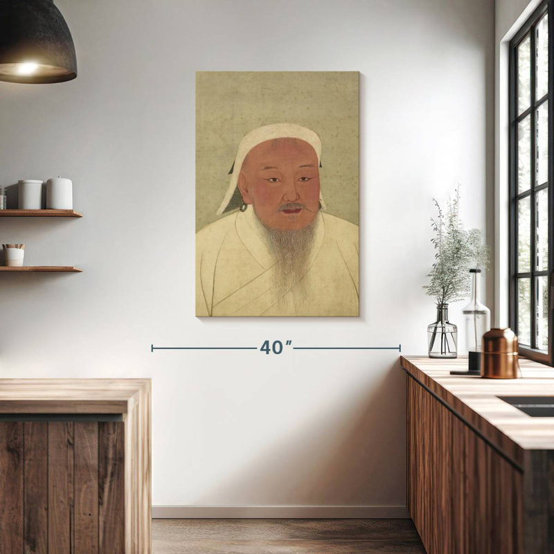 Leisha Genghis Khan, 39" H x 26" W
