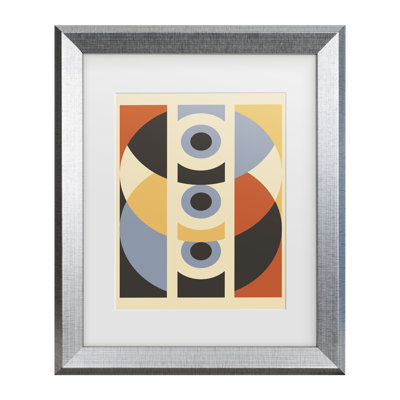 Jay Stanley  Geometric Pattern Matted Framed Art