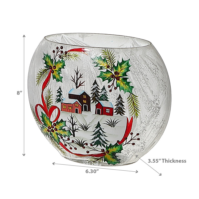 Vase de table en verre