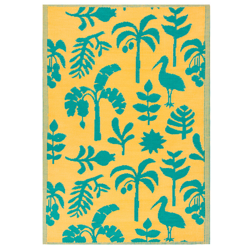 Floral 120cm X 180cm Indoor / Outdoor Area Rug