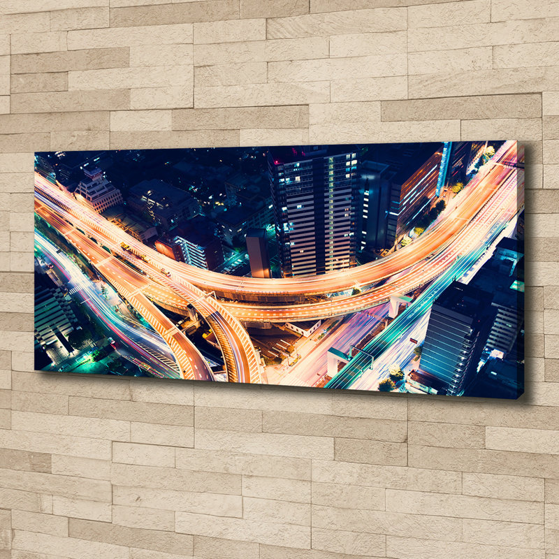 Highway In Tokyo - Wrapped Canvas Print