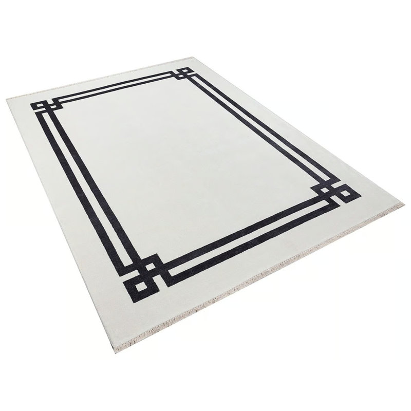 Mavera Viscose Geometric Indoor Rug, Rectangle 3'3" x 6'7"