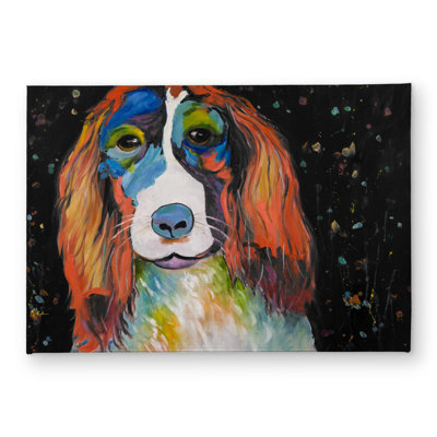 Colorful Dog - Pets Illustrative Indoor Outdoor Door Mat